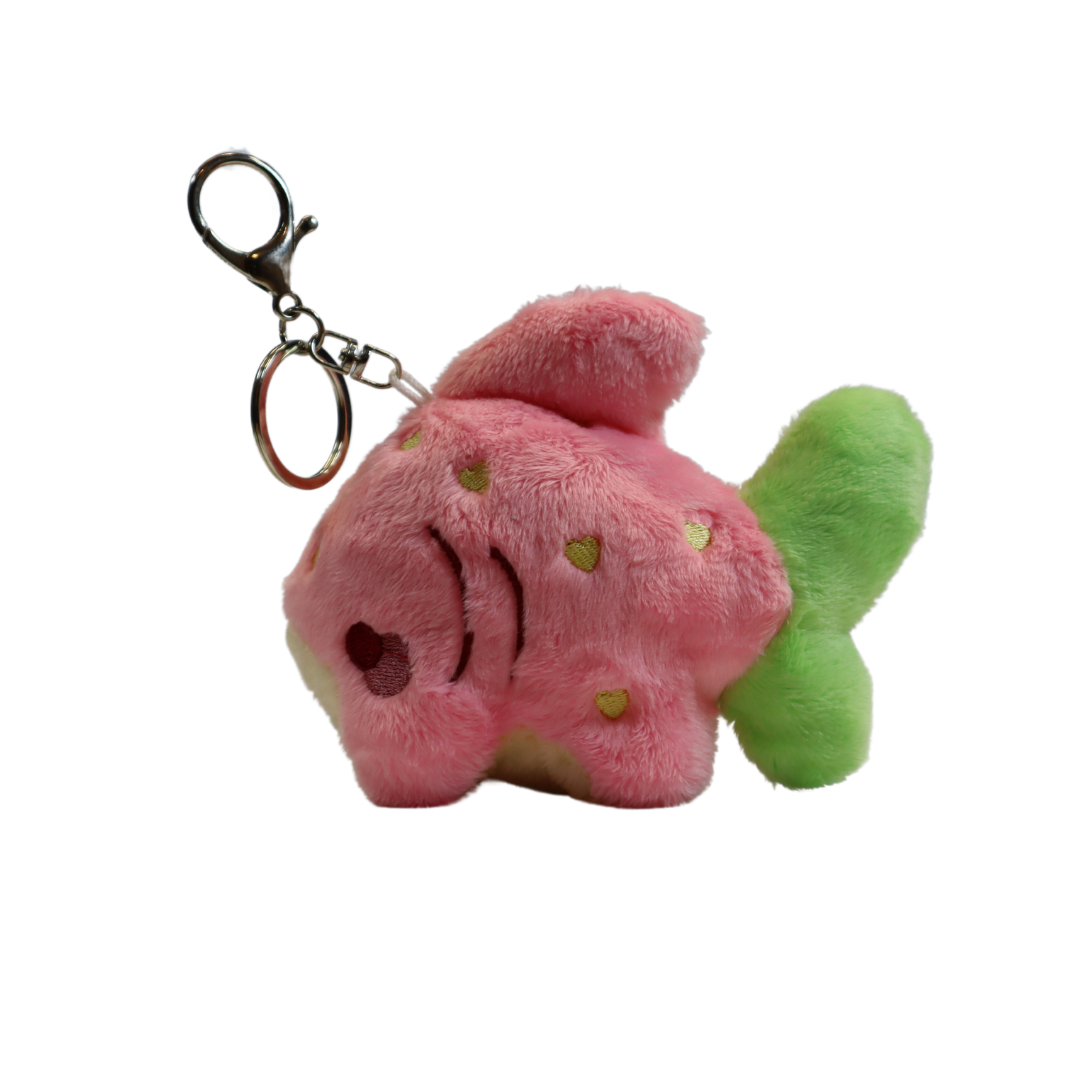 Strawberry Shork Plush Keychain