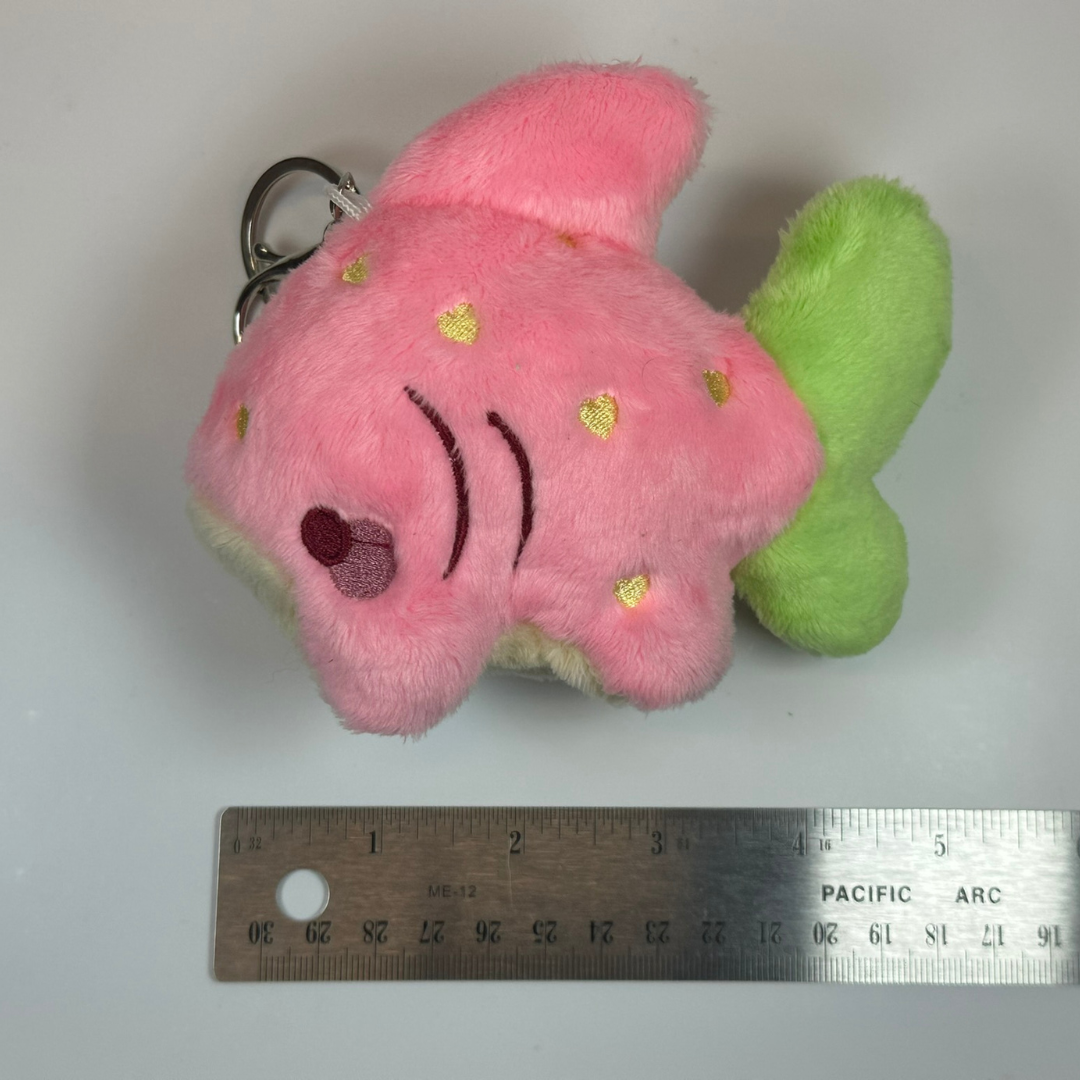 Strawberry Shork Plush Keychain