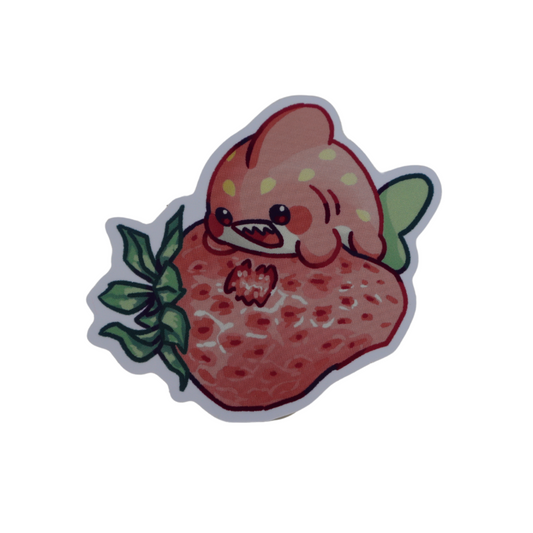Strawberry Shork Sticker